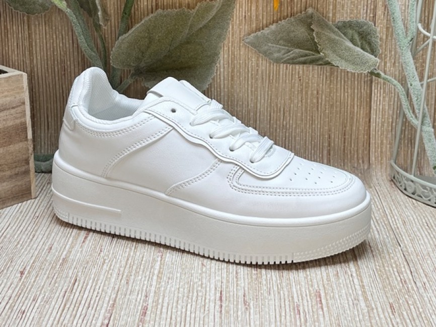 Blanco Zapatillas Suela Esparto SNEAKERS SUELA DOBLE