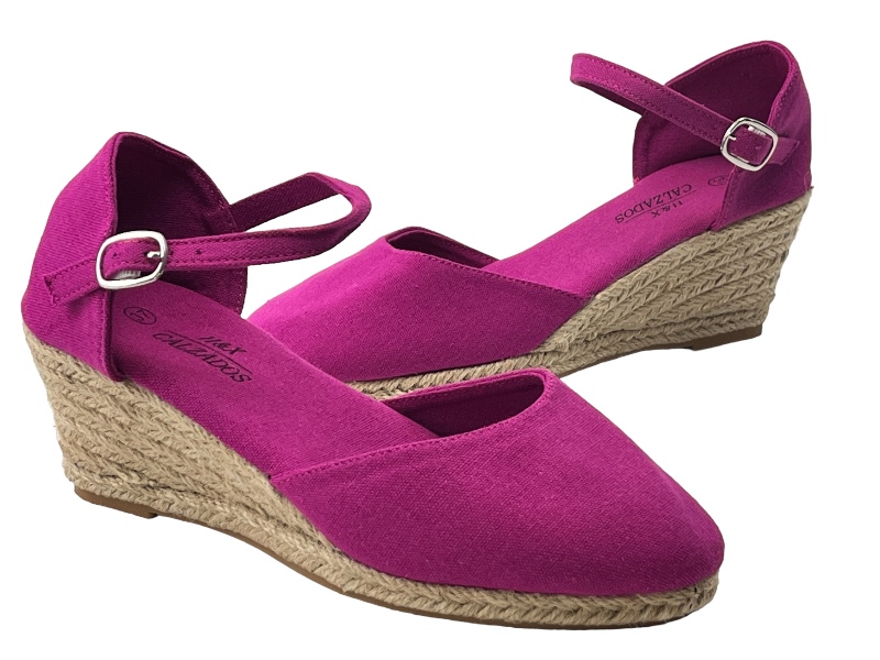 espadrilles alpargatas color buganvilla