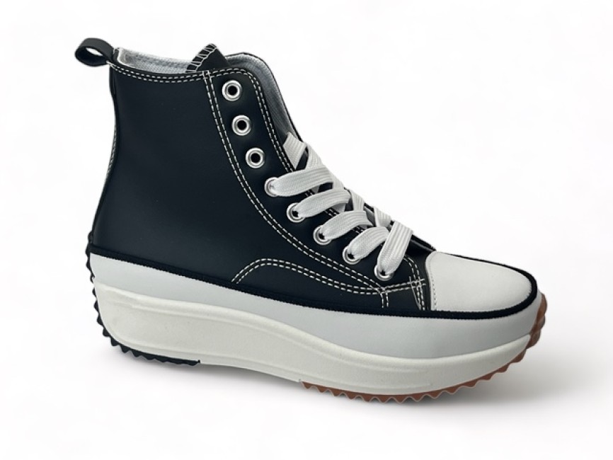 BOTA PUNTERA NAPA SUELA GORDA NEGRA Zapa10 Zapatos Low Cost